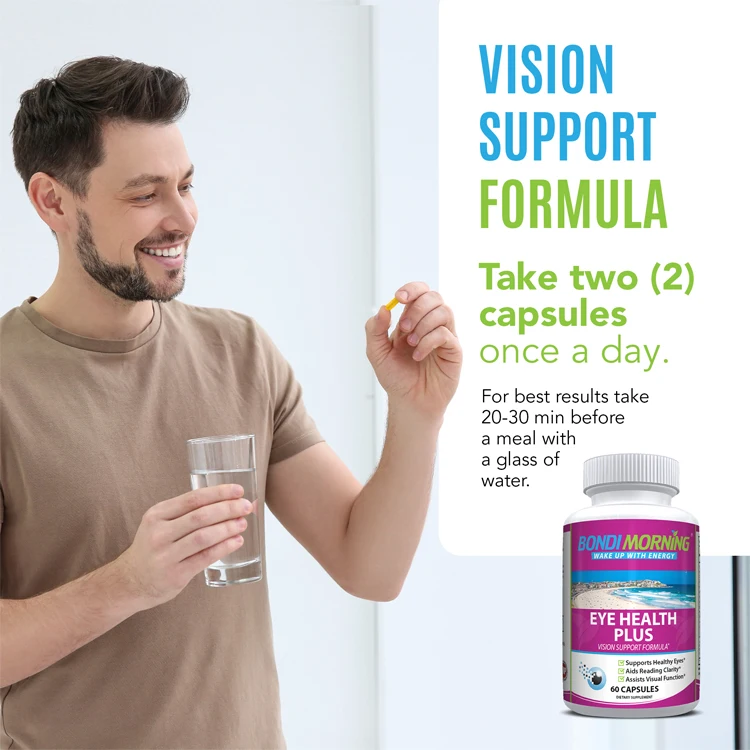 Assists Visual Function Eye Health Plus Capsules - 100% Natural Health Supplement
