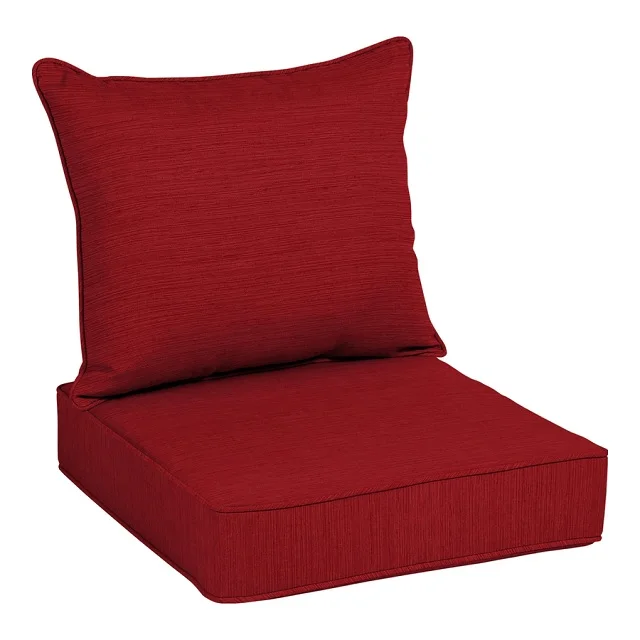 Cherry red comfortable long cushion chair pad