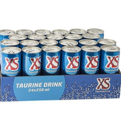 Pack Of 24 Pieces XS Taurine Energy Drink, 250ml