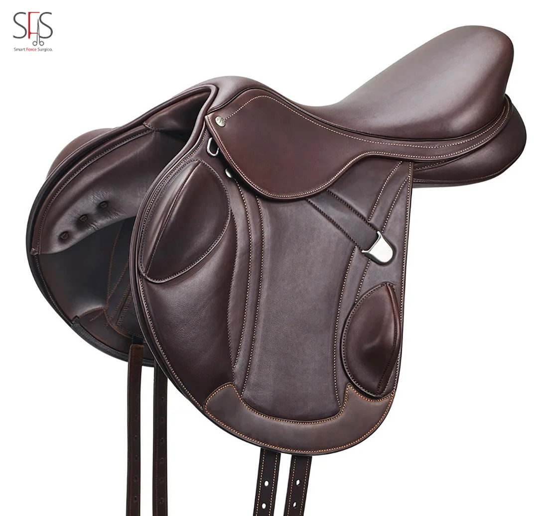 Best selling leather saddle western english horse saddle for horse racing