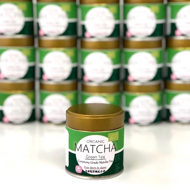 30g Tins Matcha Otuka Organic Matcha USDA and JAS and Euro Leaf Original paper label support