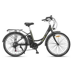 EU top trend 26inch electric city bike with 36v 250w pedal assist bici elettrica rear hubless motor electric commut bikes