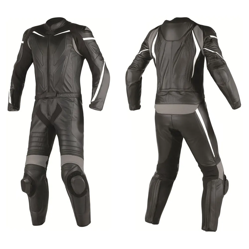 Custom Men Motorbike suit Made of Genuine Leather Motorbike suit/Hot Selling Leather Fashion Motorbike Suit
