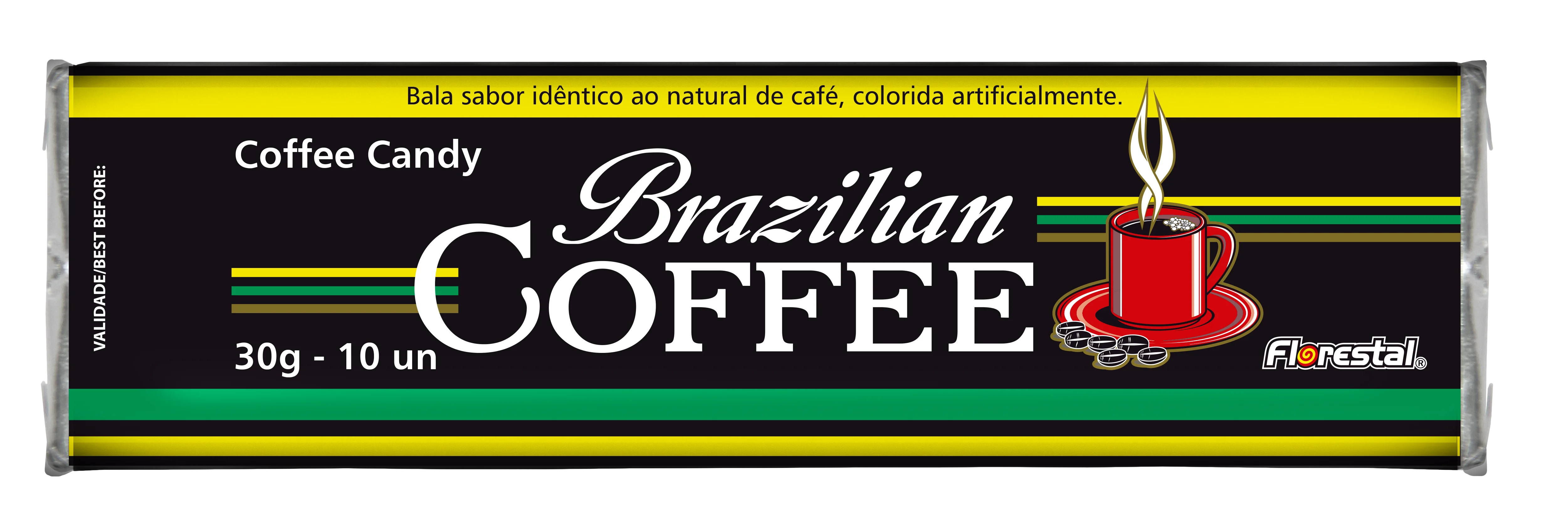 
81770 - BRAZILIAN COFFEE DROPS HARD CANDY 3g x 10un x 24 