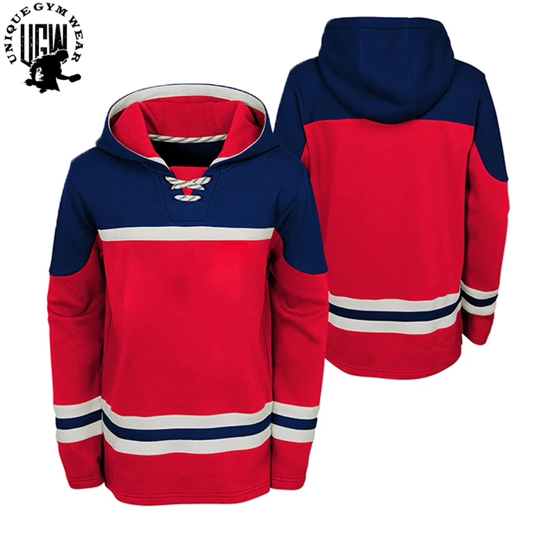 Худи для хоккея выполненное на заказ сублимированная профессиональная спортивная команда худи с шайбой унисекс