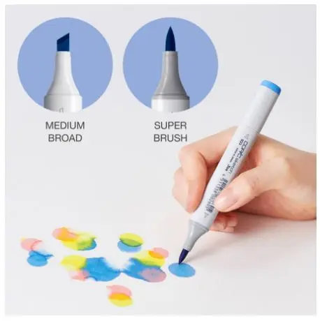 Copic alcohol-based twin tip art markers made in Japan