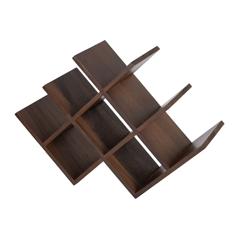 Best Quality Acacia Wooden Wine Rack 6 Bottles Stand Wine Bottle Holder For Bar Restaurant Hotel And Home Decor