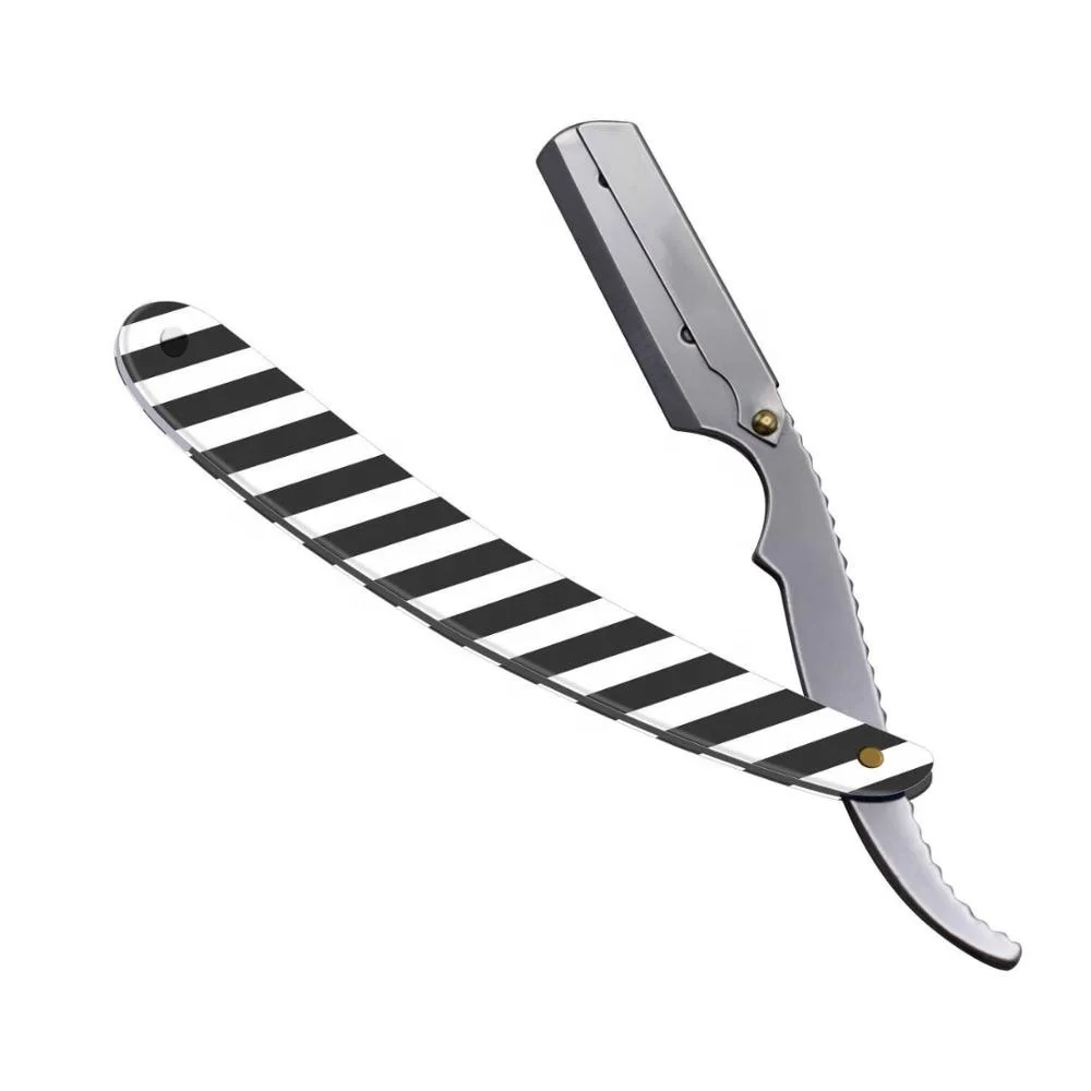 New Design Stainless Steel Straight Single Blade Barber Shaving Razor Private Label Men Shaving With Logo Offer