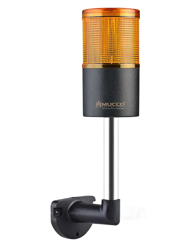 Stack light with One Section High sound Wall Mount Steady Flashing Rotary Strobing With Buzzer ABS Housing Polycarbonate Lens