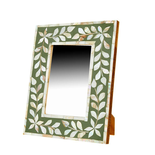 Axiom Home Accents Custom Design Wall Art Photo Frame Home Decor Mother of Pearl Picture Frame Resin Metal and MDF Materials