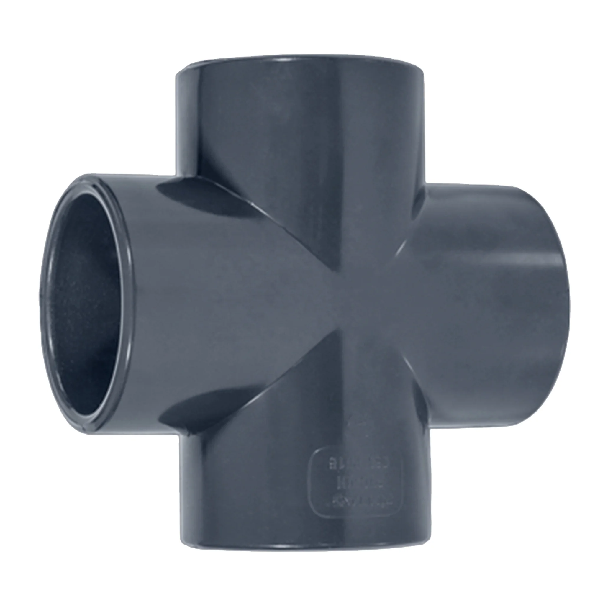75mm  Upvc  Cross  Fitting Pipes  dark gray  Pn16  high quality  UPVC  water pipes systems Free sample provided  pool equipment