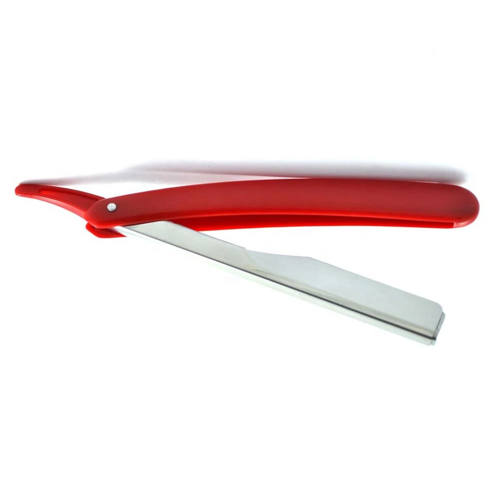 Straight barber razor with plastic handle/Barber razor with plastic handle
