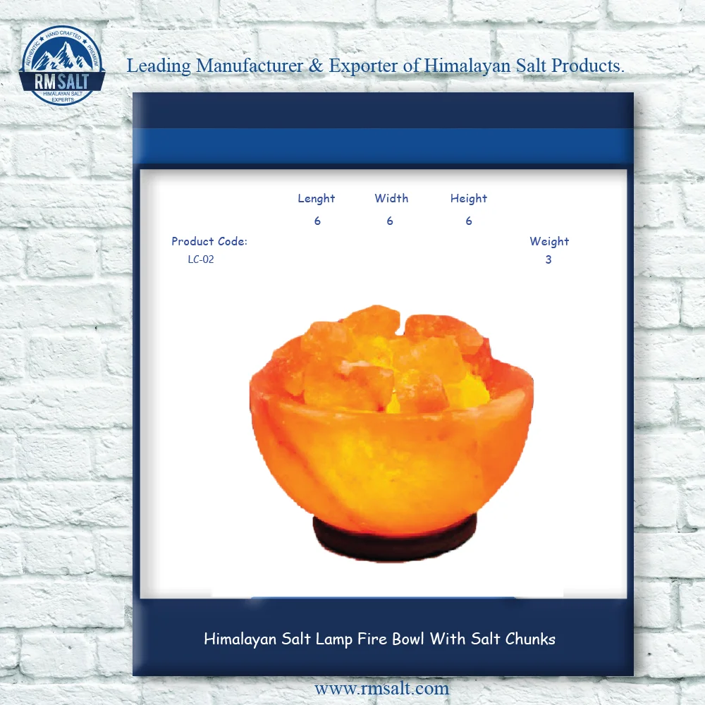 
Гималайская соляная лампа, огненная чаша с кусками соли 