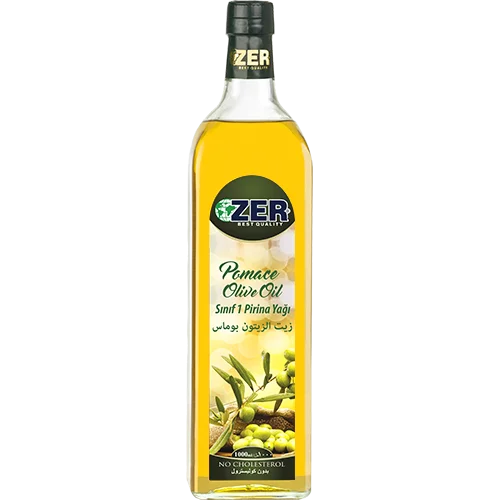 Zer Pomace Olive Oil 1000ml x 6 Glass Bottle