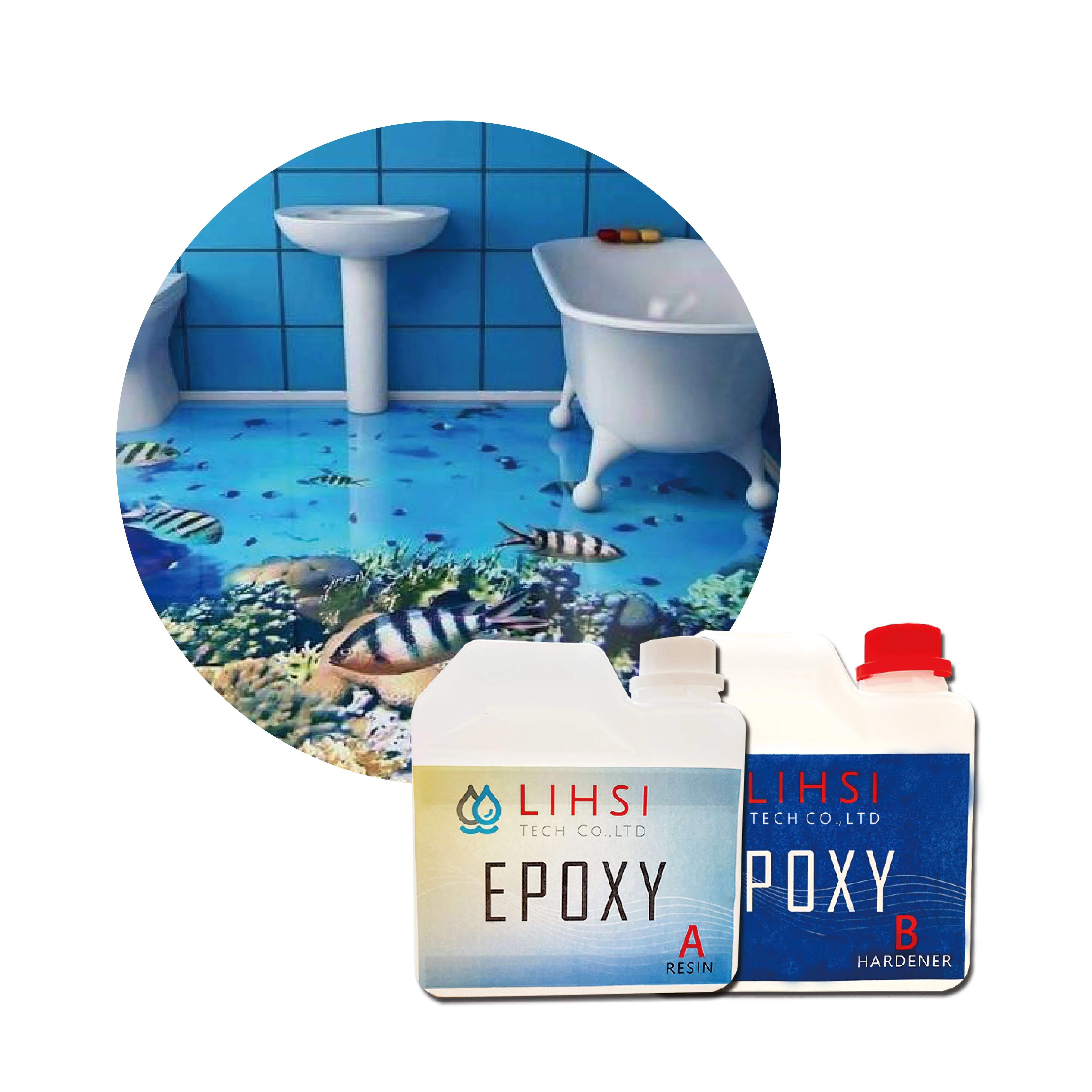 
FREE SAMPLE Transparent epoxy paint floor coating 