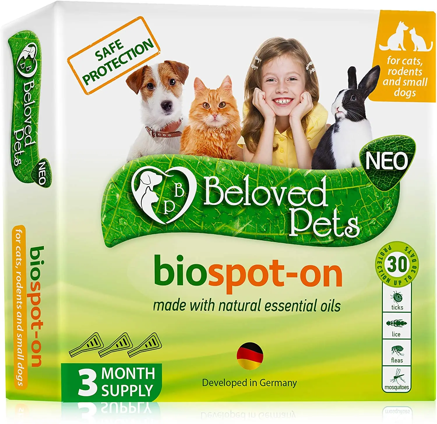 
GreenFort neo Flea and Tick Bio Spot-on For Cats, Rabbits and Dogs Under 10 kg 