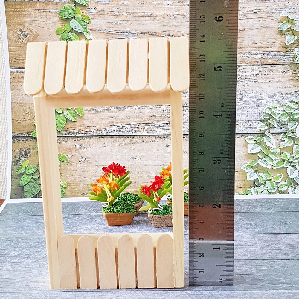 Миниатюрная мебель для кукольного домика деревянная арка сказочное украшение сада