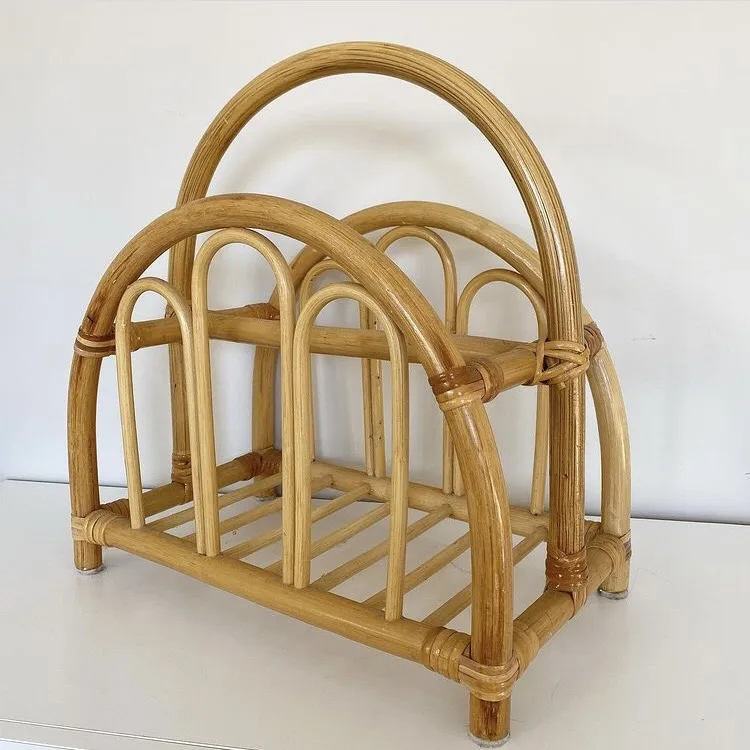 Оптовая продажа натурального ротанга полка журнальной стойкой-SISU бренд/RFS-066