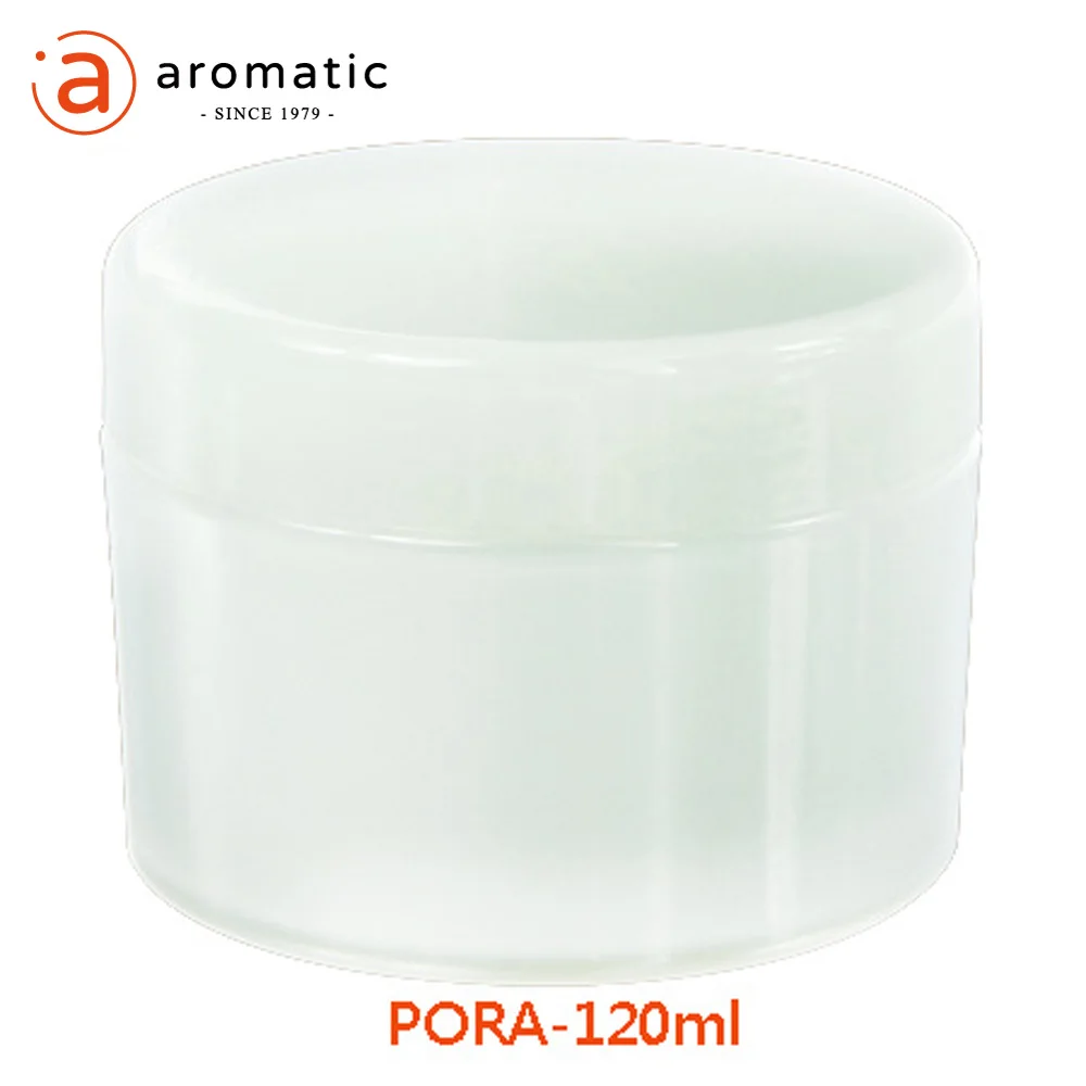 120ml round PP plastic white cosmetic cream jar