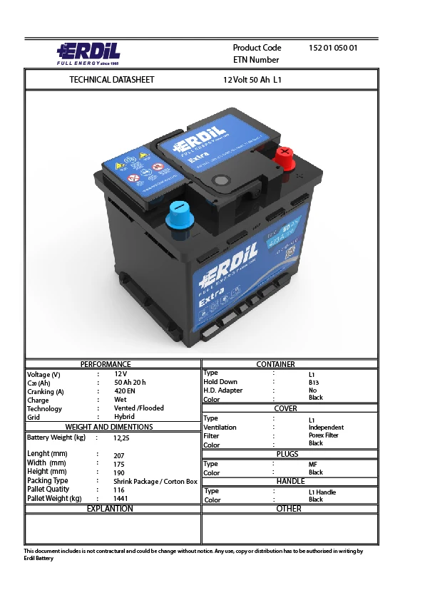 
55 Ah din type high quality vehicle battery 