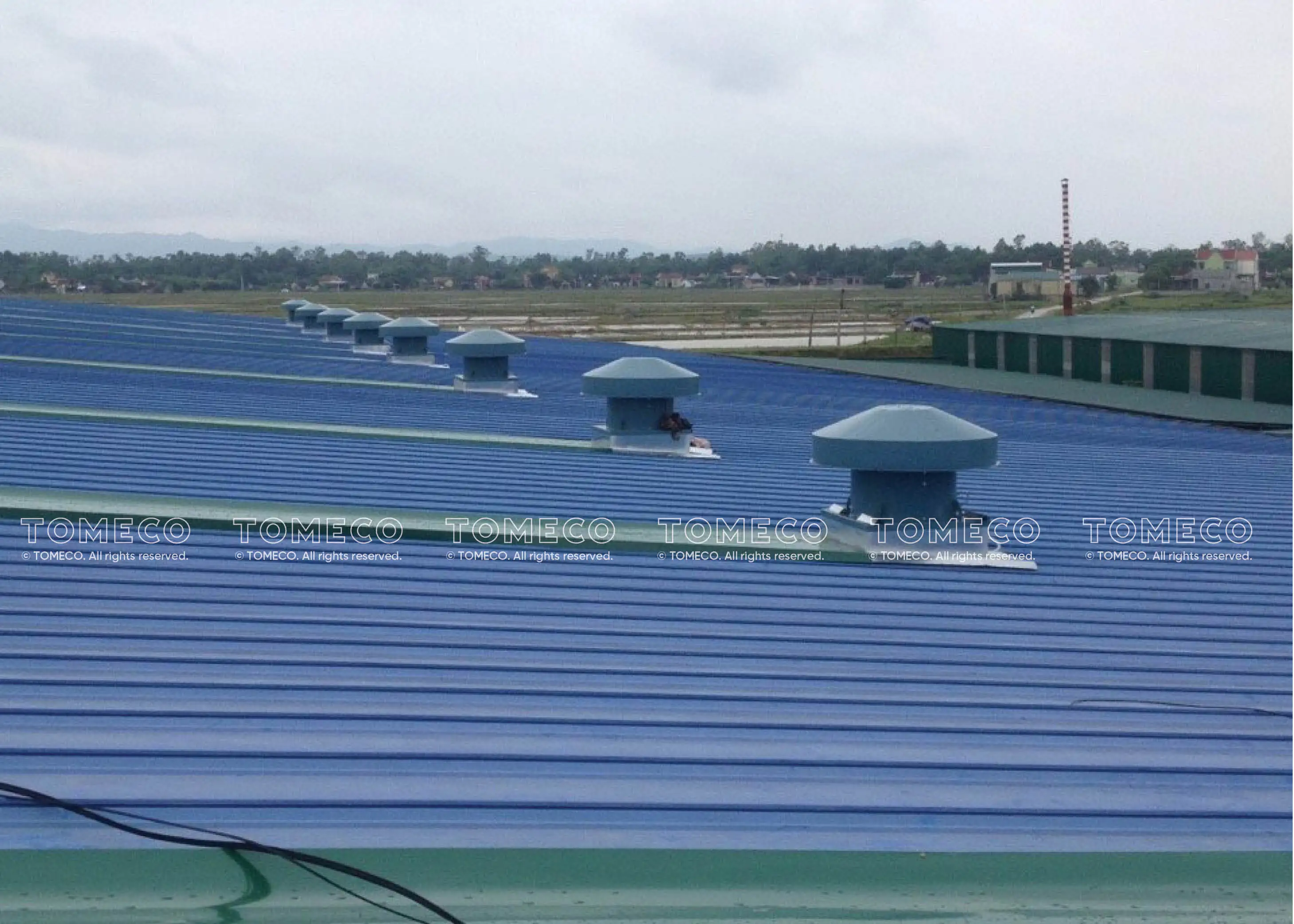 AXIAL ROOF FANS FOR WORKSHOP VENTILATION  - DWT SERIES HIGH QUALITY