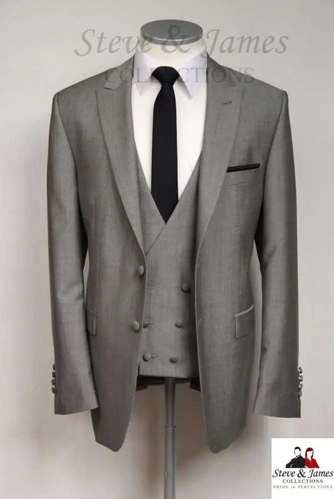 High Quality Elegant Wool Italian Suit for Men Business Dress Fashionable