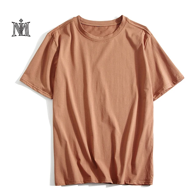  Стильные хлопковые футболки унисекс повседневная одежда с коротким рукавом Мужская для бега принтом логотипа на заказ тканая этикетка