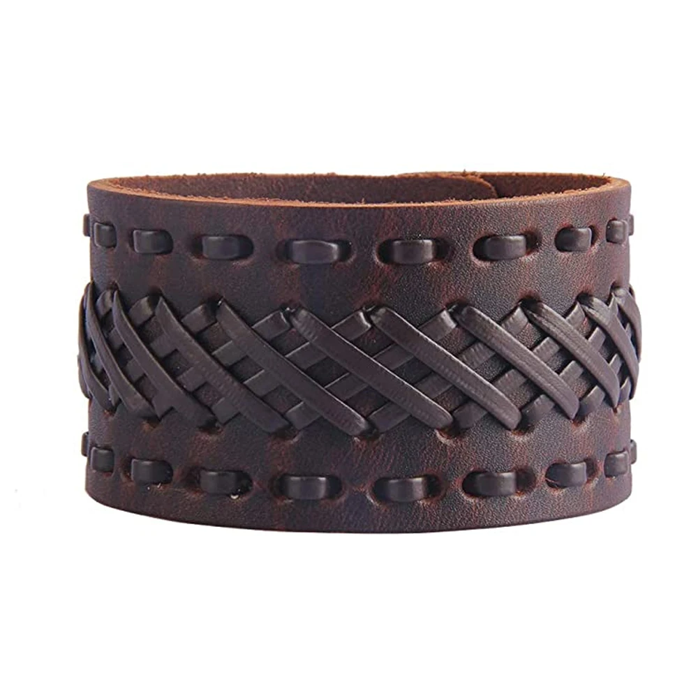 Fashion Design Leather Bracelets Hand Bracelet Stone PK Jewelry Decoration Customized Size Customized Packing Customized Color