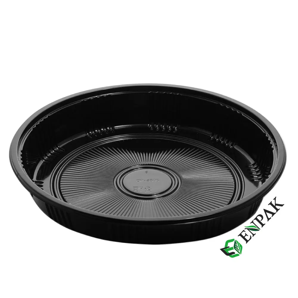 ENPAK Factory Round plastic sushi tray party tray food container