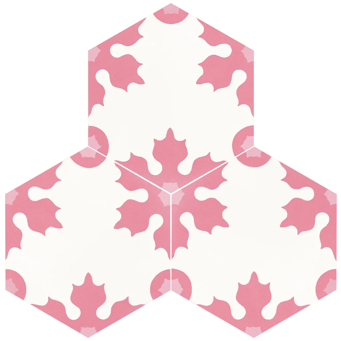 Hexagon cement tiles 230x200x16mm