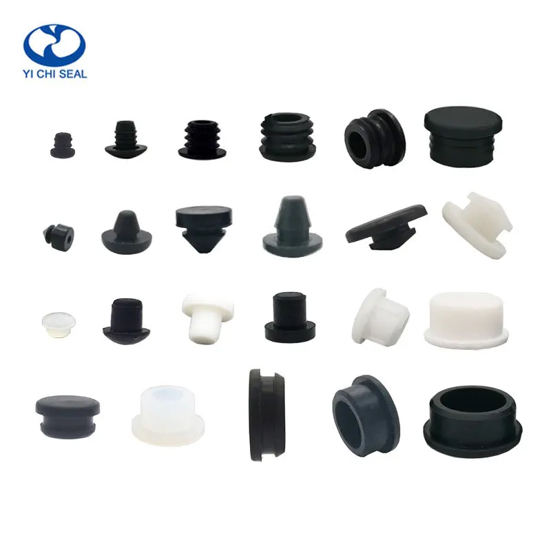 Maker custom made single tactile coated cap pad cover plug silicone rubber push button