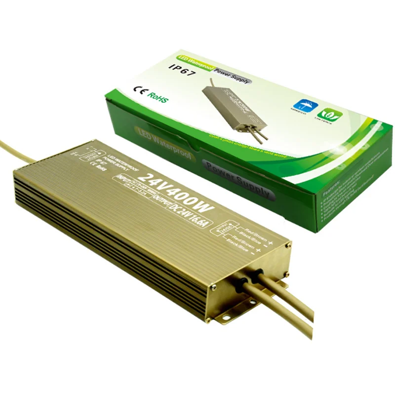 
DC24V LED power supply waterproof IP67 24V 400W led switching power supply 