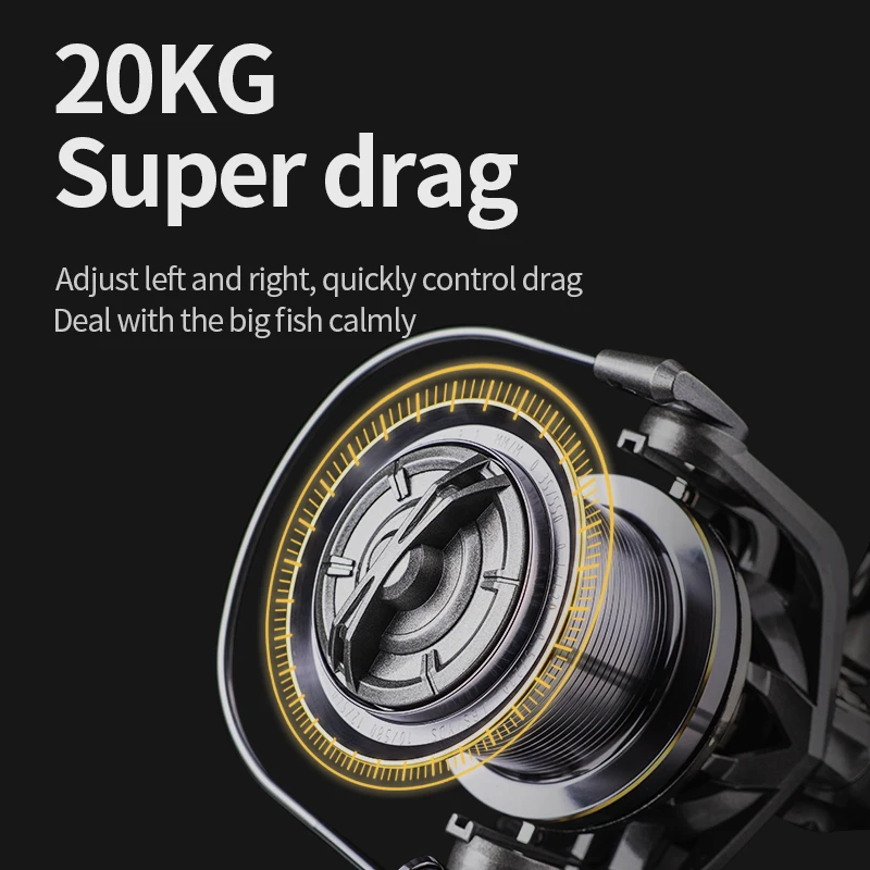 LINNHUE Big Reel NGK8000 9000 10000 12000 14000 4.8:1 High Speed Sea Fishing saltwater Fresh Water Spinning Reel Fishing