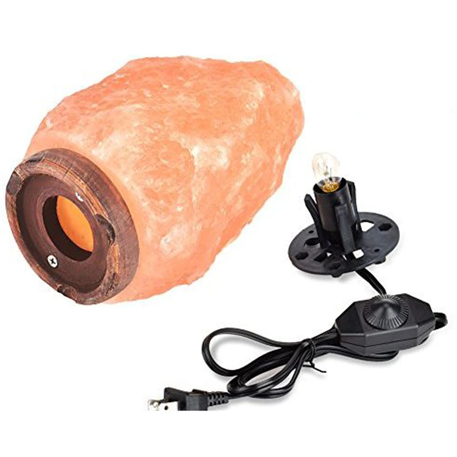 Pure Quality 100% Natural Air purifier Natural Himalayan Pink Salt Lamp with wooden  Base Whole Sale Manufacturer From Pakistan