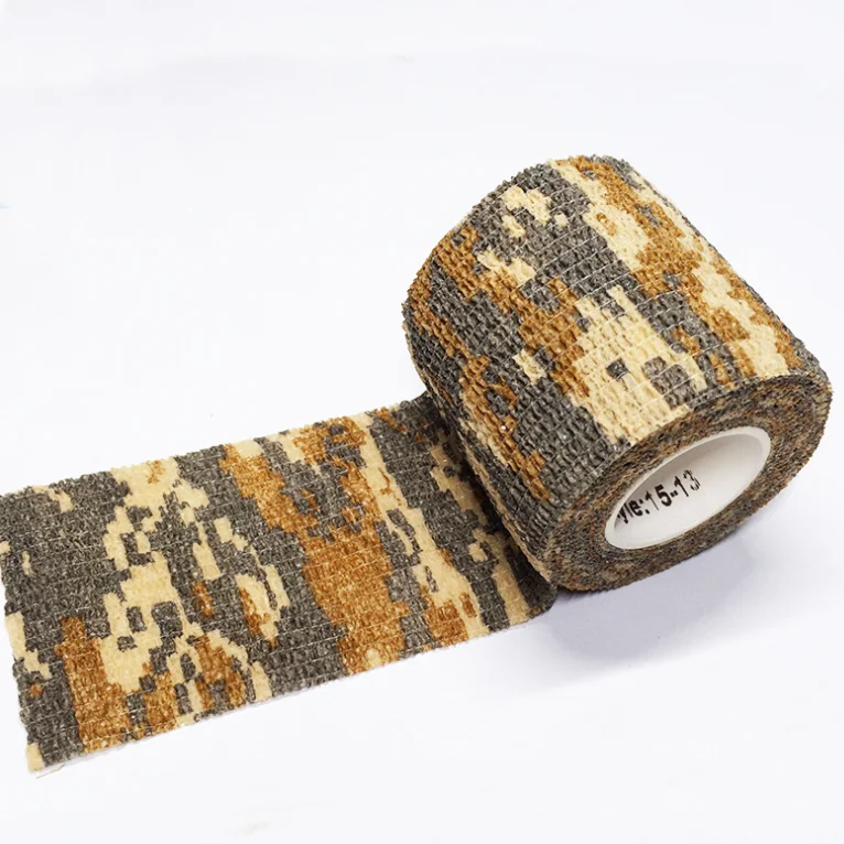 Size of 5 cm *450 cm Colorful Self Sticky cotton Elastic Bandage,camo tactical tape for hunting medical bandage