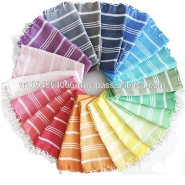 Wholesale Basic Sultan Throw Blanket Picnic Blanket Turkish Blanket Peshtemal Fouta Hamam Towel made in Turkey