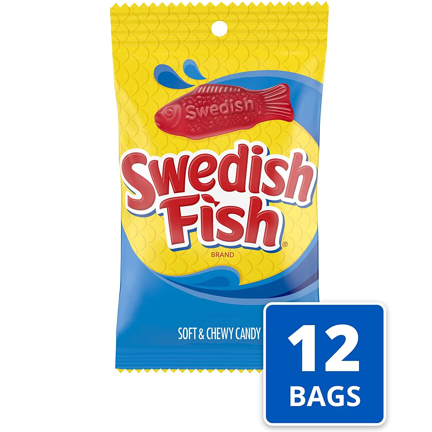 Swedish Fish Original Soft and Chewy Candy 5oz Bag (Case Pack of 12) Free Shipping Domestically
