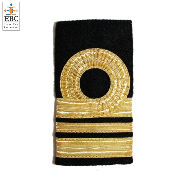 OEM Epaulets Metallic Gold 1 2 3 4 Stripes High Quality Uniform Regulation Epaulets