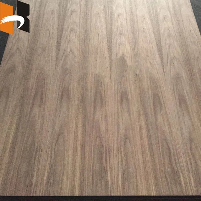 18mm Decorative Natural Teak Walnut Wood Overlay Veneered MDF Panels