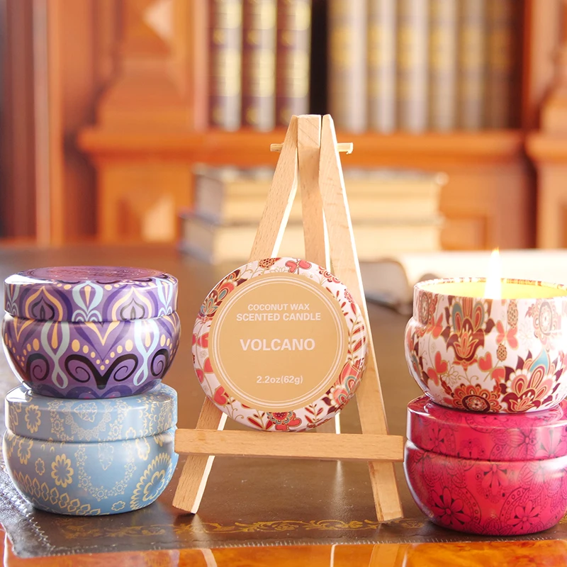 Cool Brand New Popular Candles Private Label Scented Soy Wax Tin Can Lily Of The Valley Scented Wholesale Candles