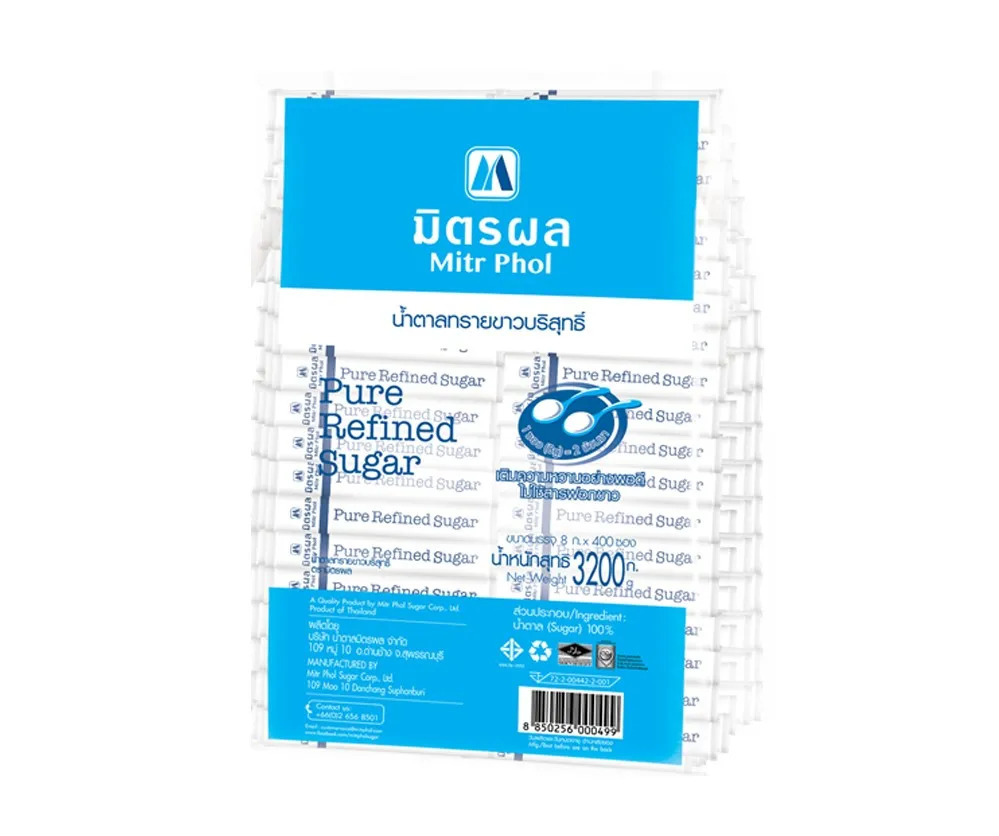 Mitr Phol Pure Refined Sugar Ready to Serve 8 gram Best Seller of Thailand