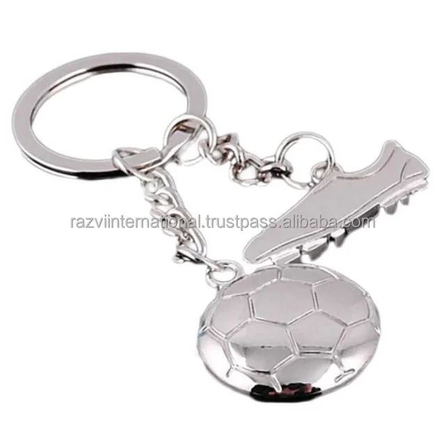 Handmade metal aluminium airplane shape key ring