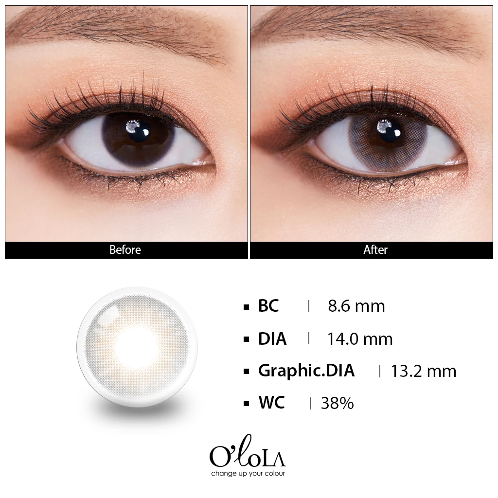 3 color (3 tone) contact lens High quality lenses (Amuse Brown Amuse Gray)