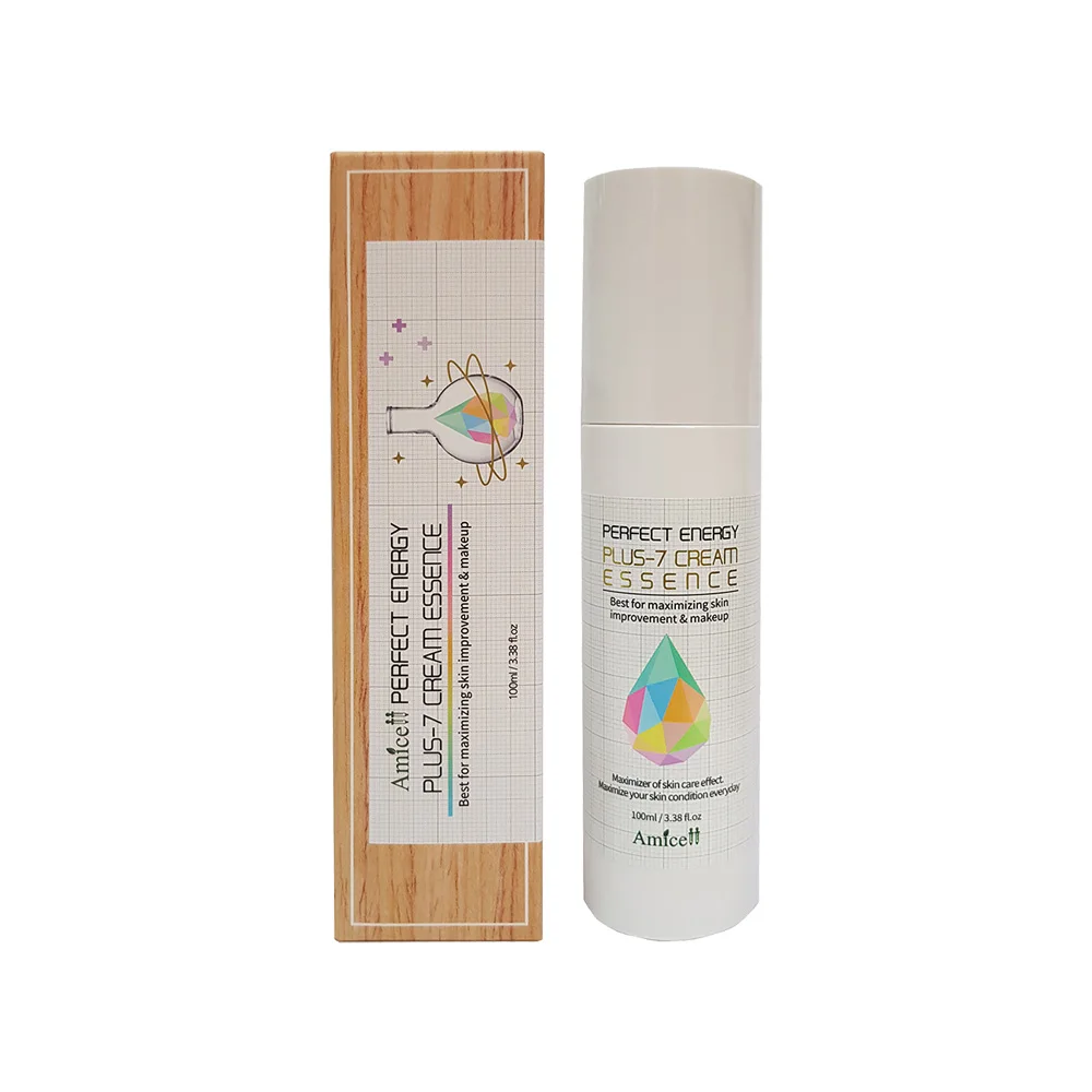 Крем Amicell Perfect Energy Plus-7, эссенция 100 мл, пептид секреции улитки, защитный барьер для кожи, увлажняющая корейская косметика