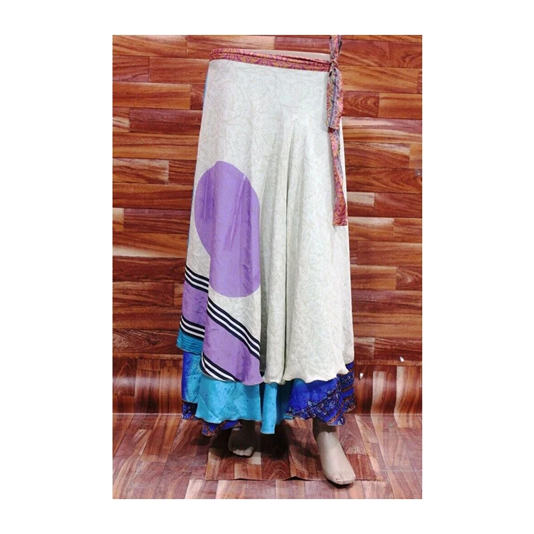 Оптовая цена модная волшебная юбка с запахом разные юбки цветочным узором Прямая продажа фабрики индийские для женщин