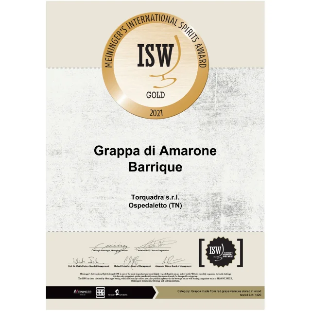 Превосходное Высокое качество Итальянская барриката Grappa di Amarone