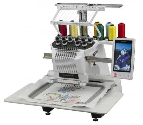 
Original Brother Enterpreneur Pro X PR1050x 15 10 Needle Industrial Embroidery Machine 