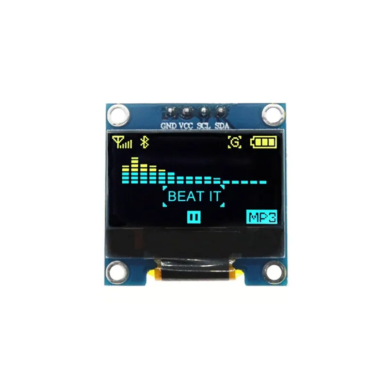 0.96 inch with font OLED display 12864 LCD screen with font library oled ssd1306