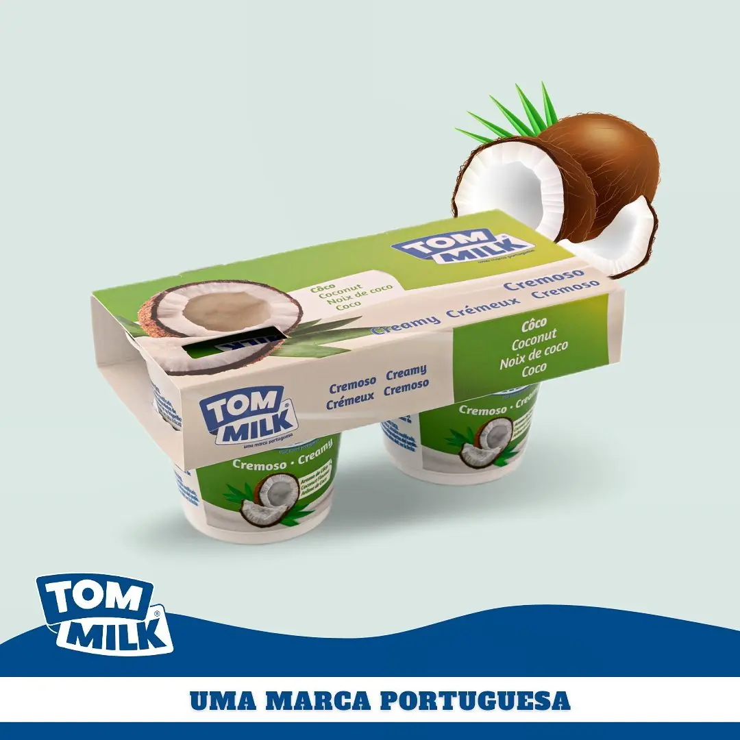High Quality TOM MILK flavoured Creamy Yogurt 2x125g for wholesale - Coconut