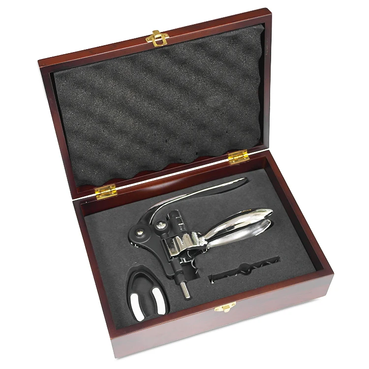 Набор инструментов для удаления штопора в деревянном футляре